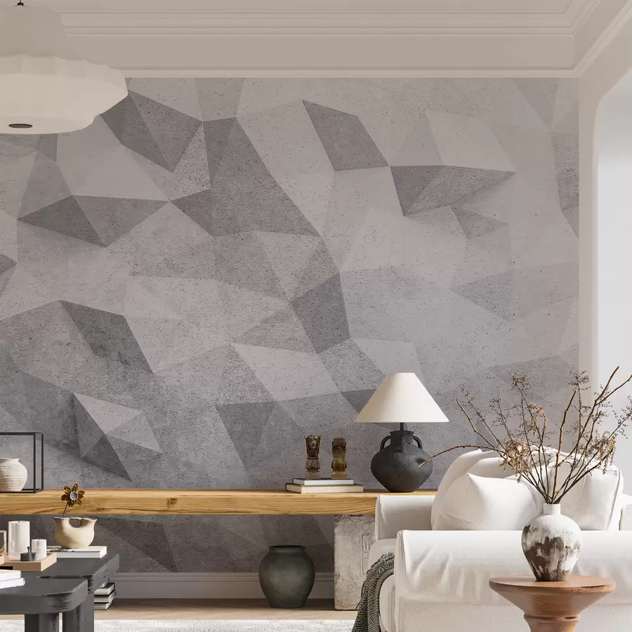 Fototapete Abstrakte 3D Polygone Grunge Loft u97336