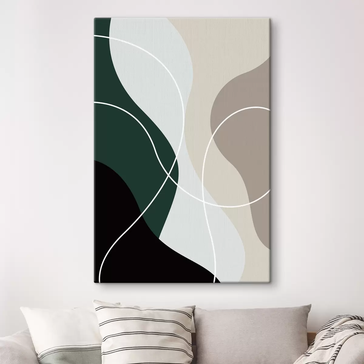 Wandbilder Fließende Formen in harmonischen Farben s35947