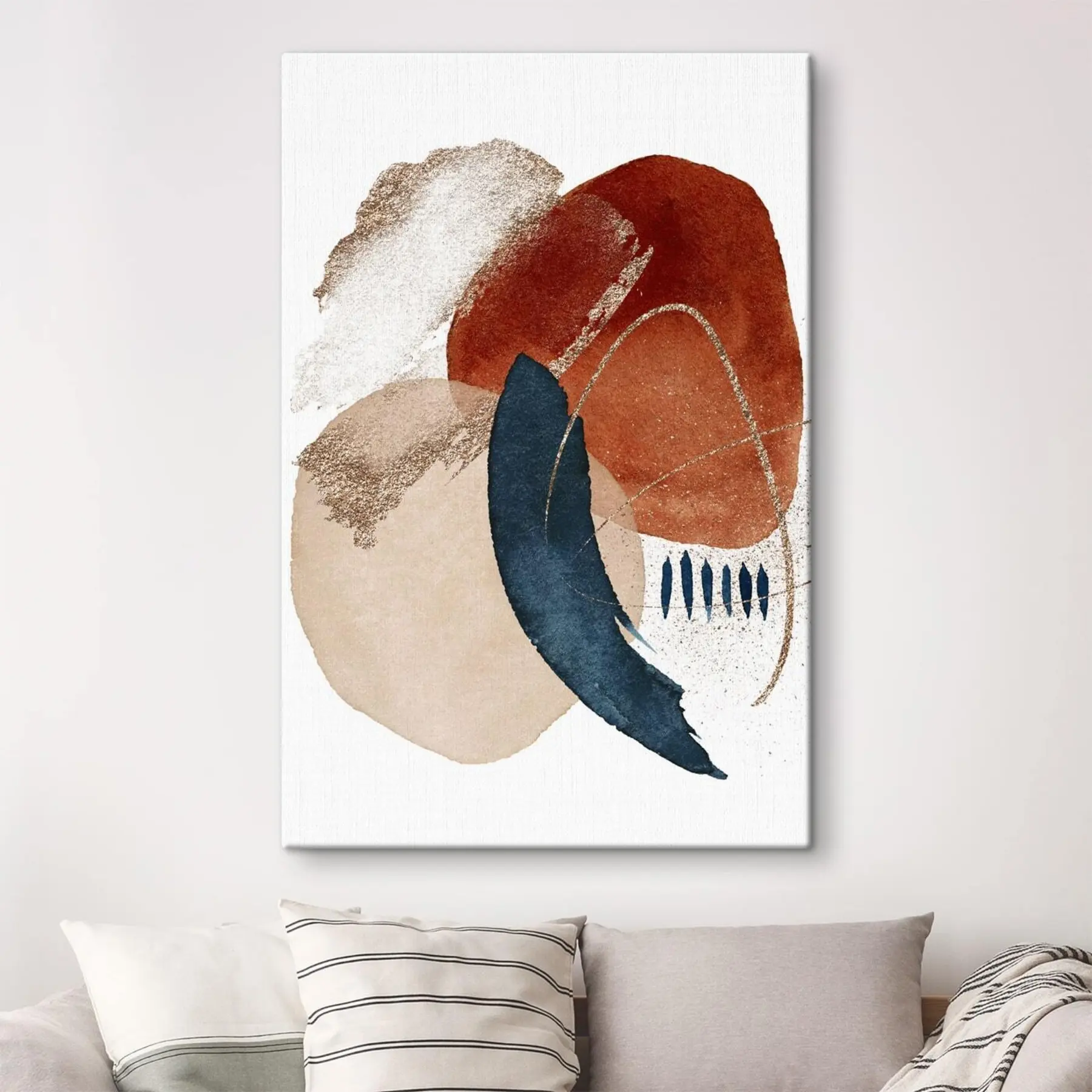 Fototapete Abstrakte Formen in warmen Farben s35954