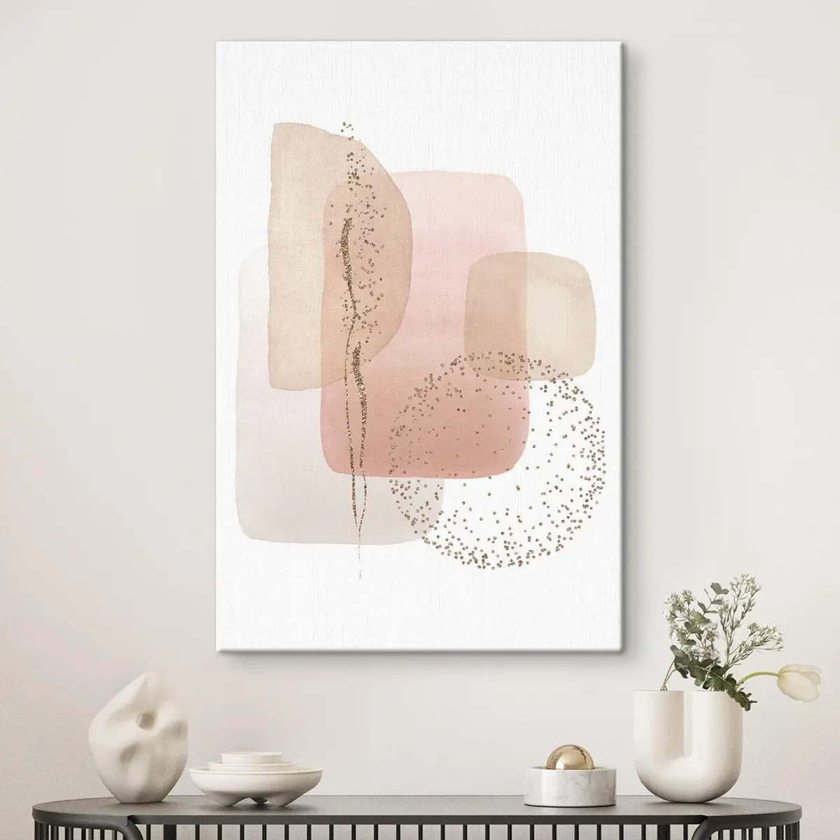 Wandbilder Abstrakte Formen in sanften Pastellfarben s35959