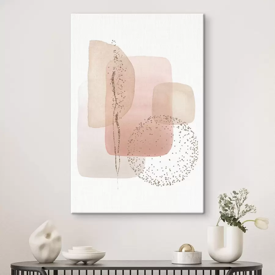 Wandbilder Abstrakte Formen in sanften Pastellfarben s35959