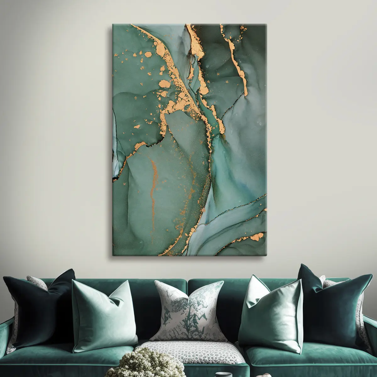 Wandbilder Grüner Marmor s35859