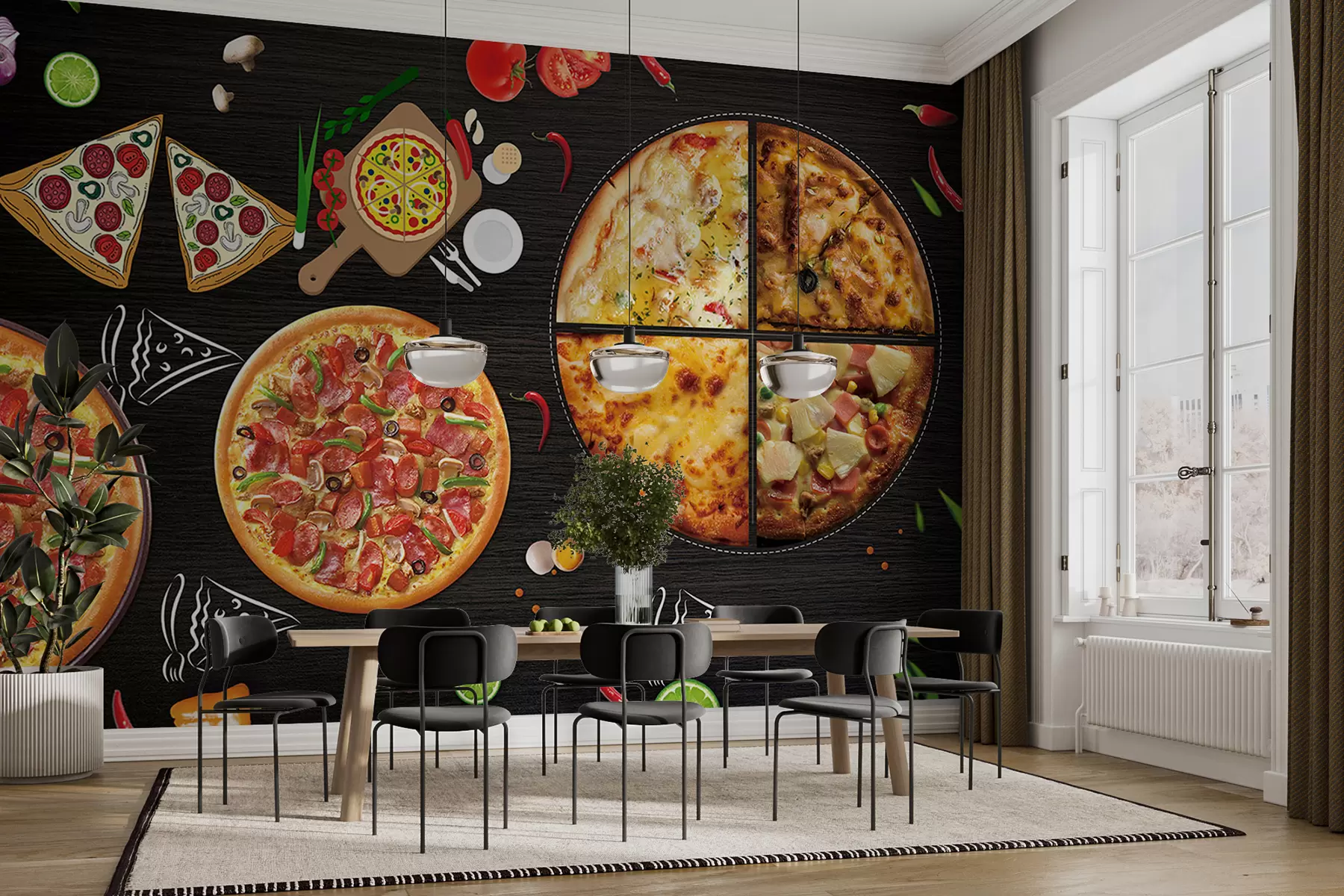 Fototapete Pizza u97436
