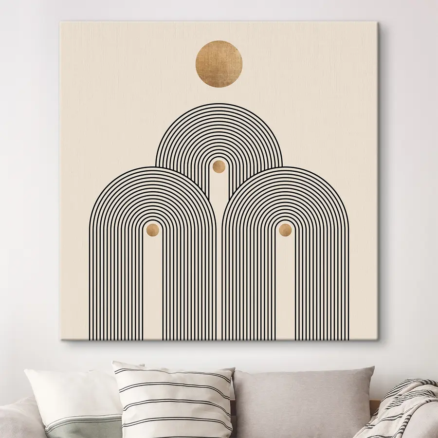 Wandbilder Geometrie im Boho-Stil s35929