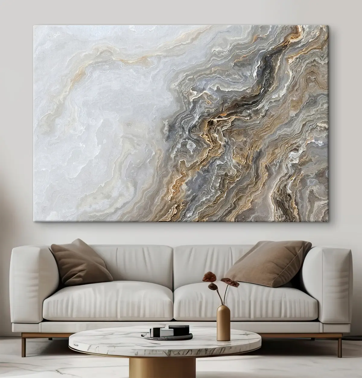 Wandbilder Grauer Marmor mit Adern s36030