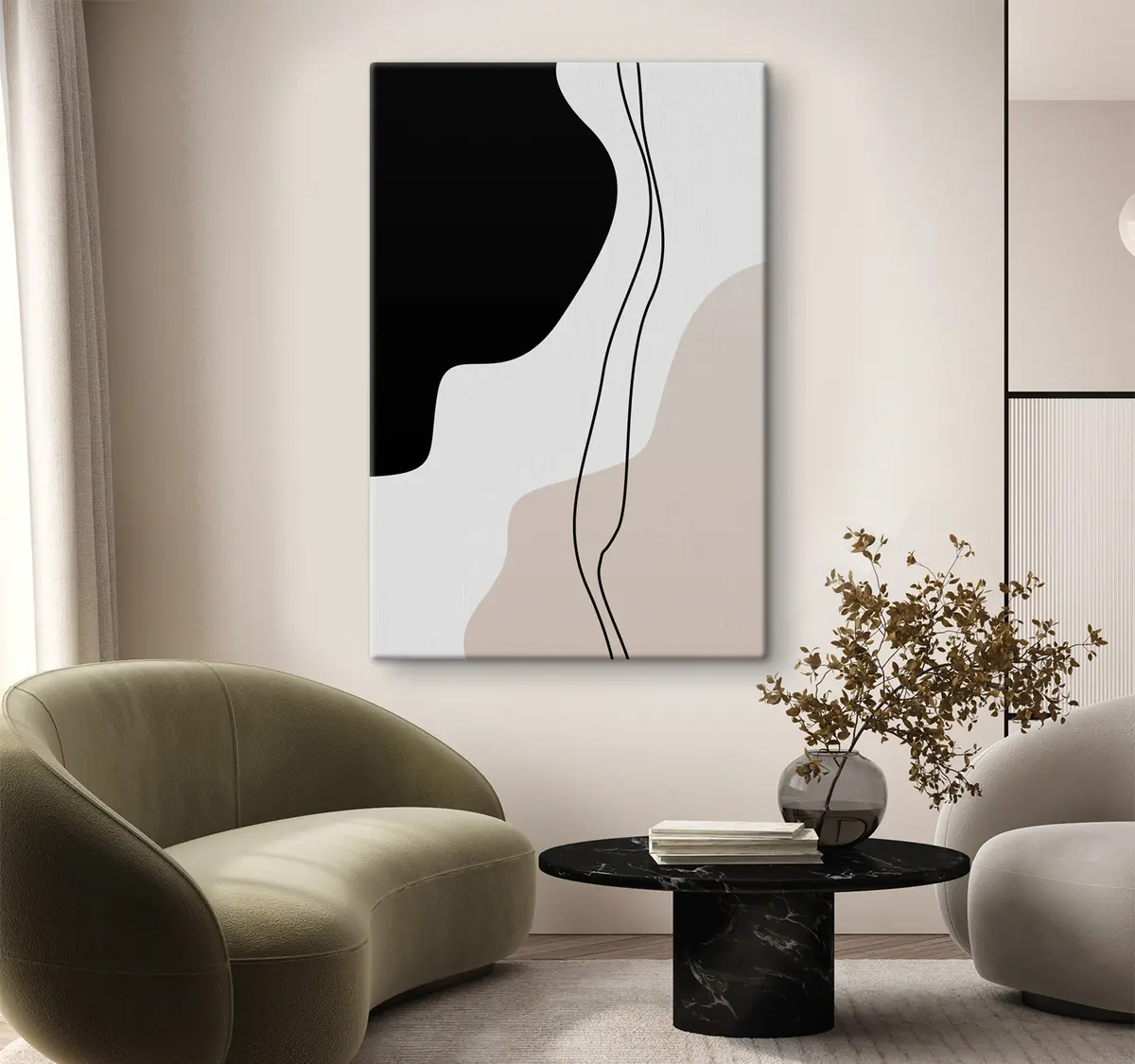 Wandbilder Abstrakte Formen und Linien s36156