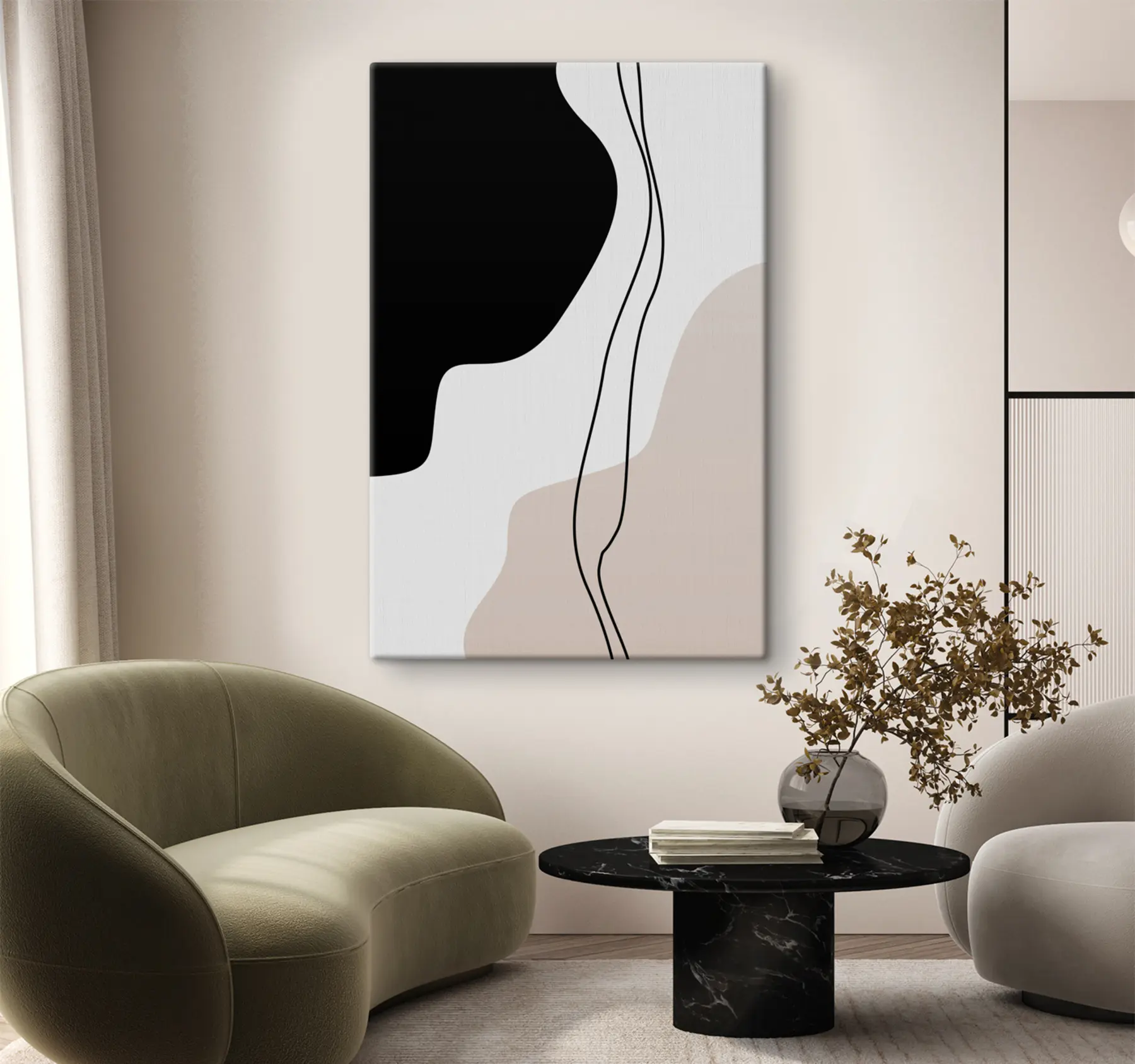 Wandbilder Abstrakte Formen und Linien s36156