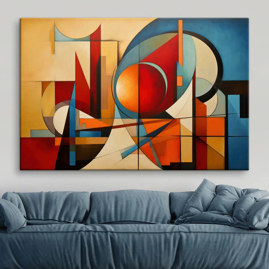 Fototapete Abstraktion von geometrischen Formen s36302