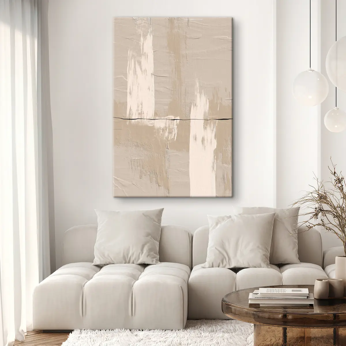 Wandbilder Beige Abstraktion s36304