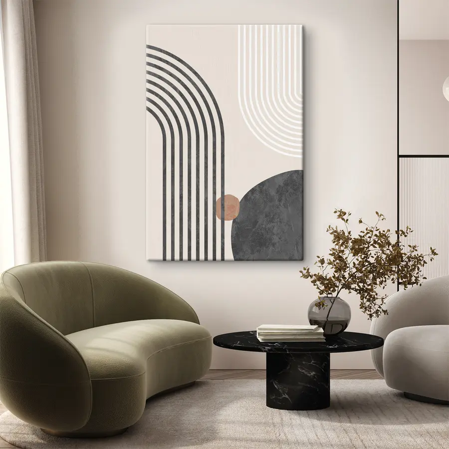 Wandbilder Abstrakte Formen schaffen visuelle Harmonie s36493