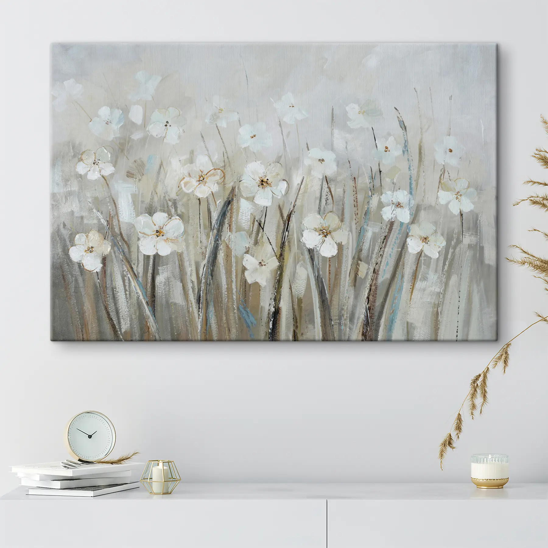 Fototapete Zarte Blüten in sanften Farbtönen s36212