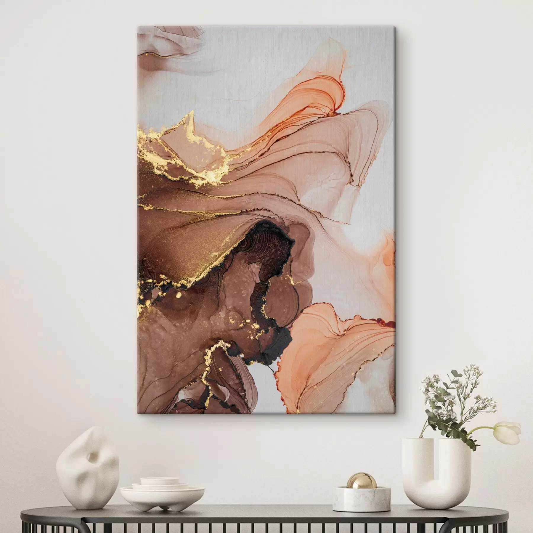 Fototapete Fließende Farbtöne von abstrakter Schönheit s36514