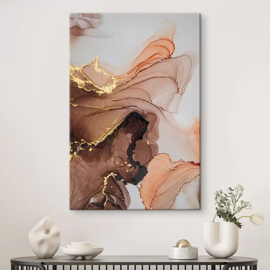 Wandbilder Fließende Farbtöne von abstrakter Schönheit s36514