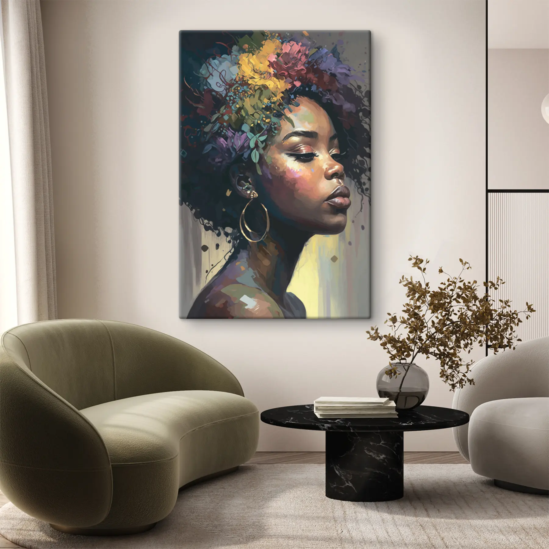 Wandbilder Schönheit in lebendiger floraler Harmonie s36577