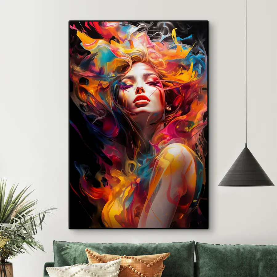 Wandbilder Lebendige Farben in fließender Schönheit s36677