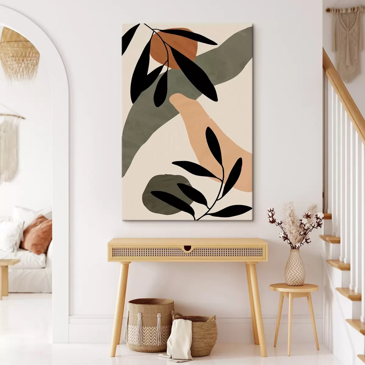 Wandbilder Von der Natur inspirierte abstrakte Designelemente s36480