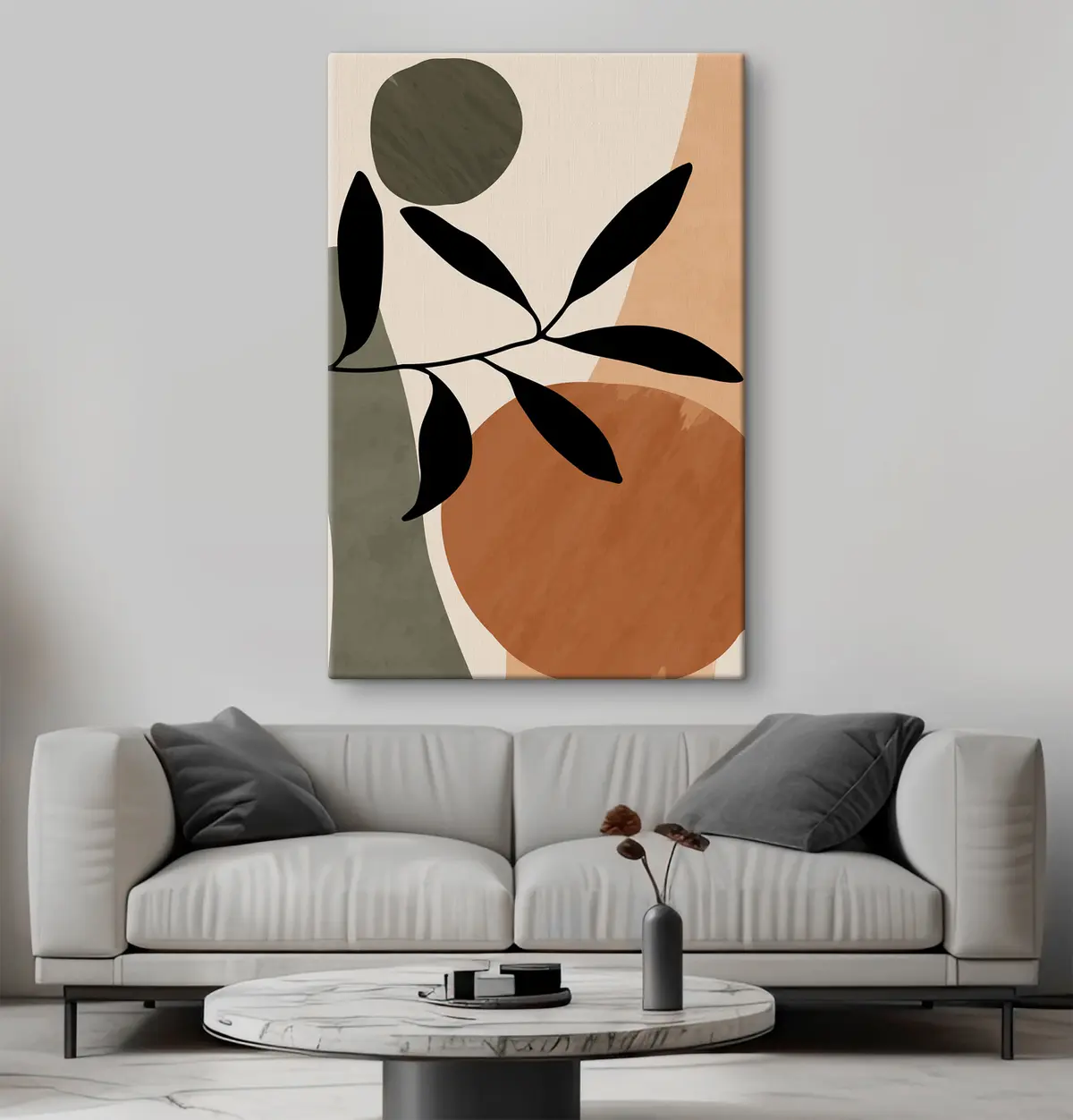 Wandbilder Elegante Formen in Erdtönen s36481