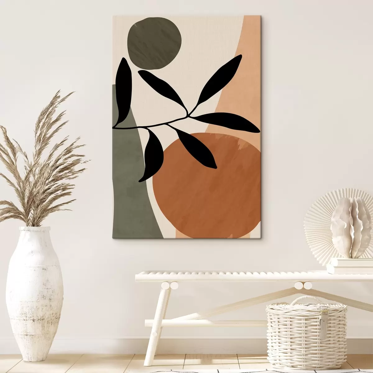 Wandbilder Elegante Formen in Erdtönen s36481