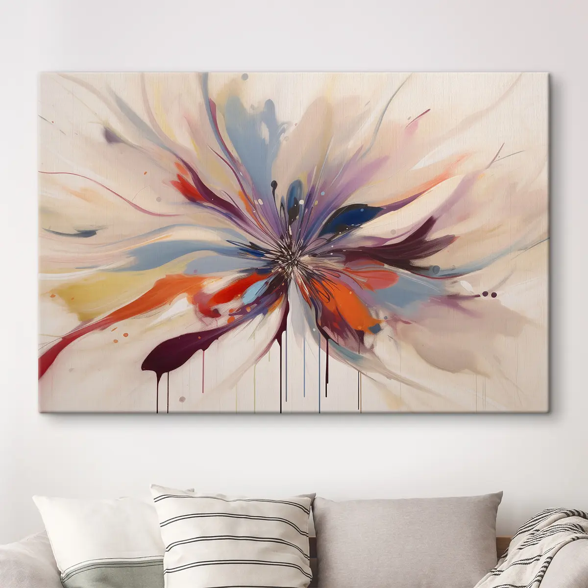 Wandbilder Lebendiger Ausbruch farbenfroher Energie s36806