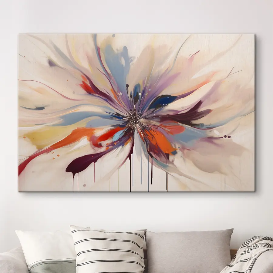 Wandbilder Lebendiger Ausbruch farbenfroher Energie s36806