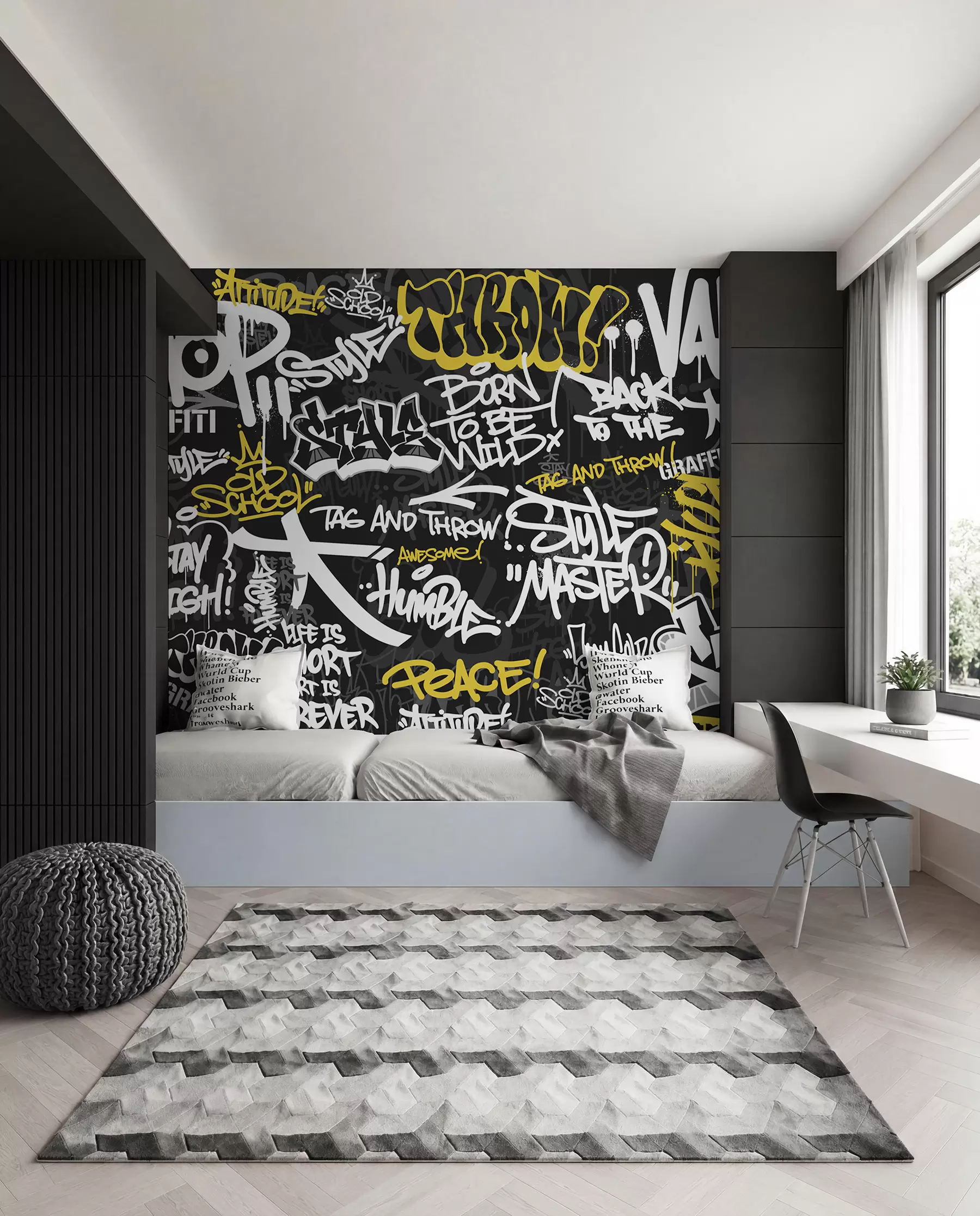 Fototapete Urbaner Graffitirhythmus u98895