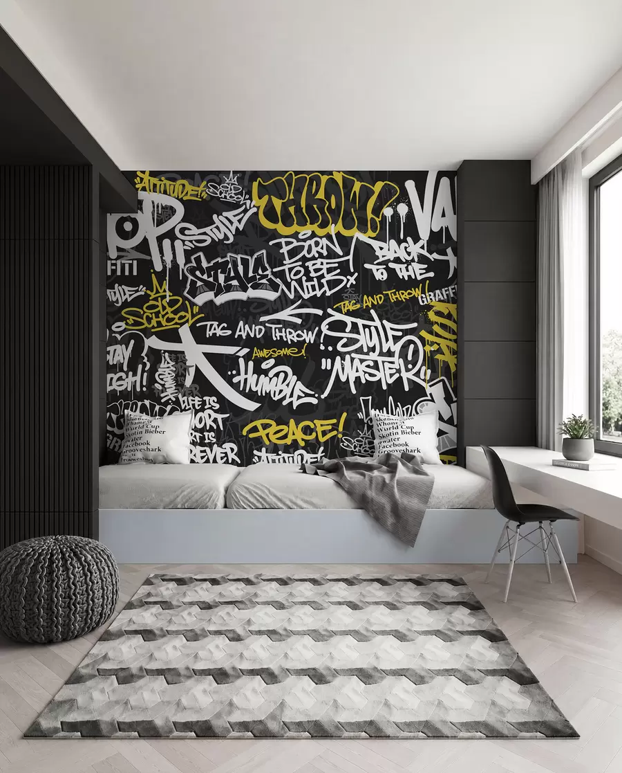 Fototapete Urbaner Graffitirhythmus u98895
