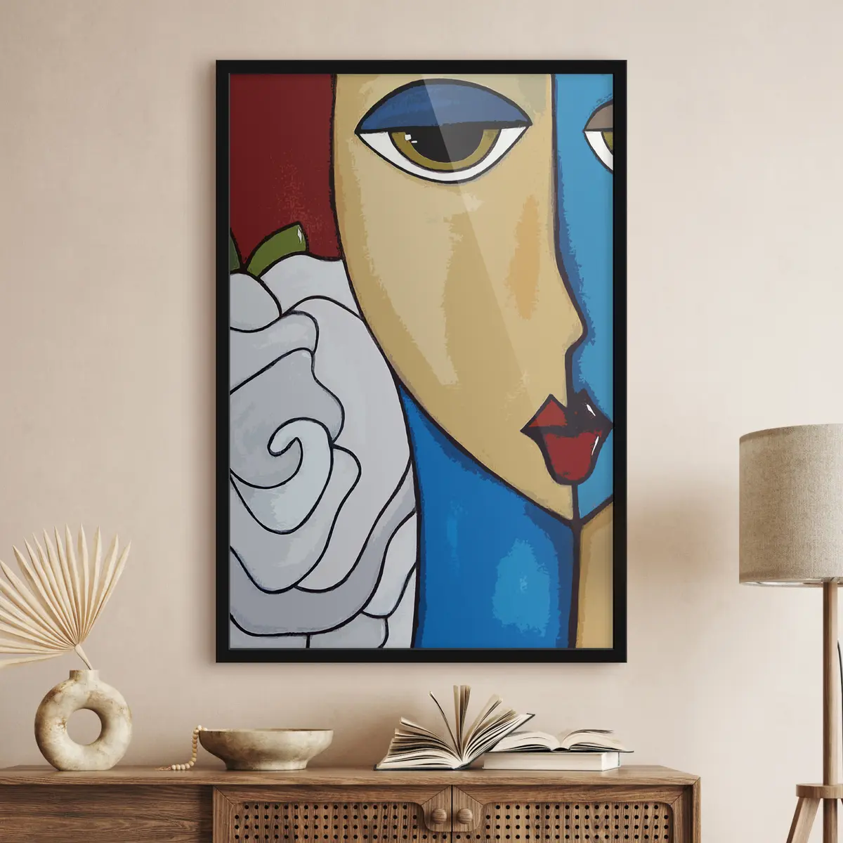 Poster Dualität von Farbe und Emotion f03659