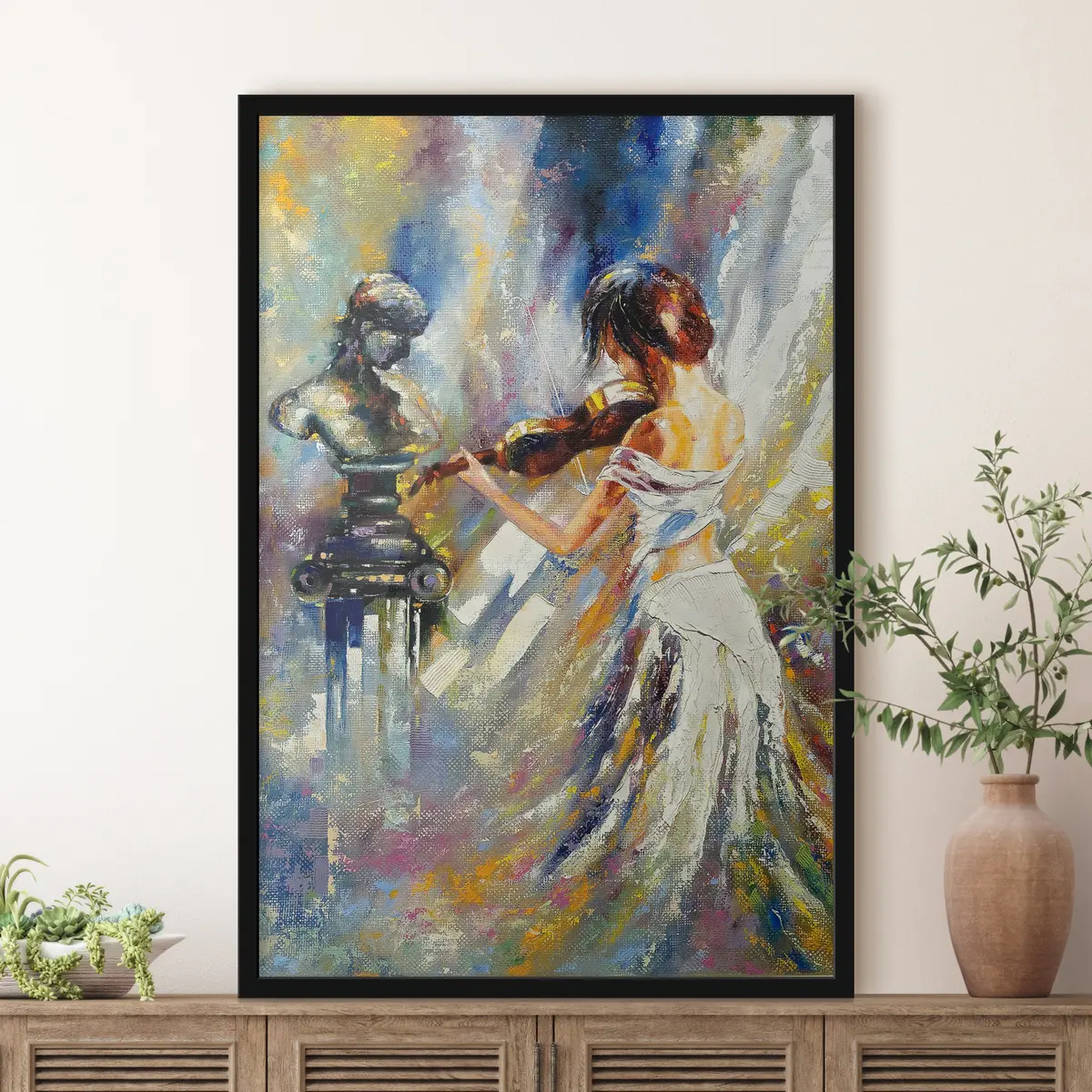 Poster Musikalische Harmonie mit künstlerischer Präsenz f04222