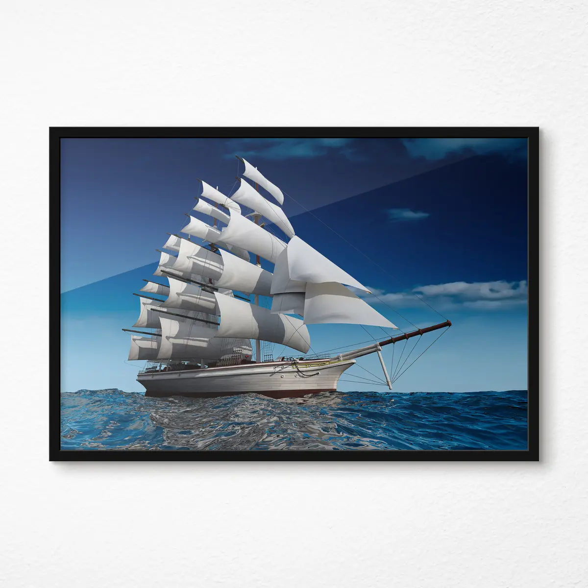 Poster Majestätisches Schiff auf hoher See f18347