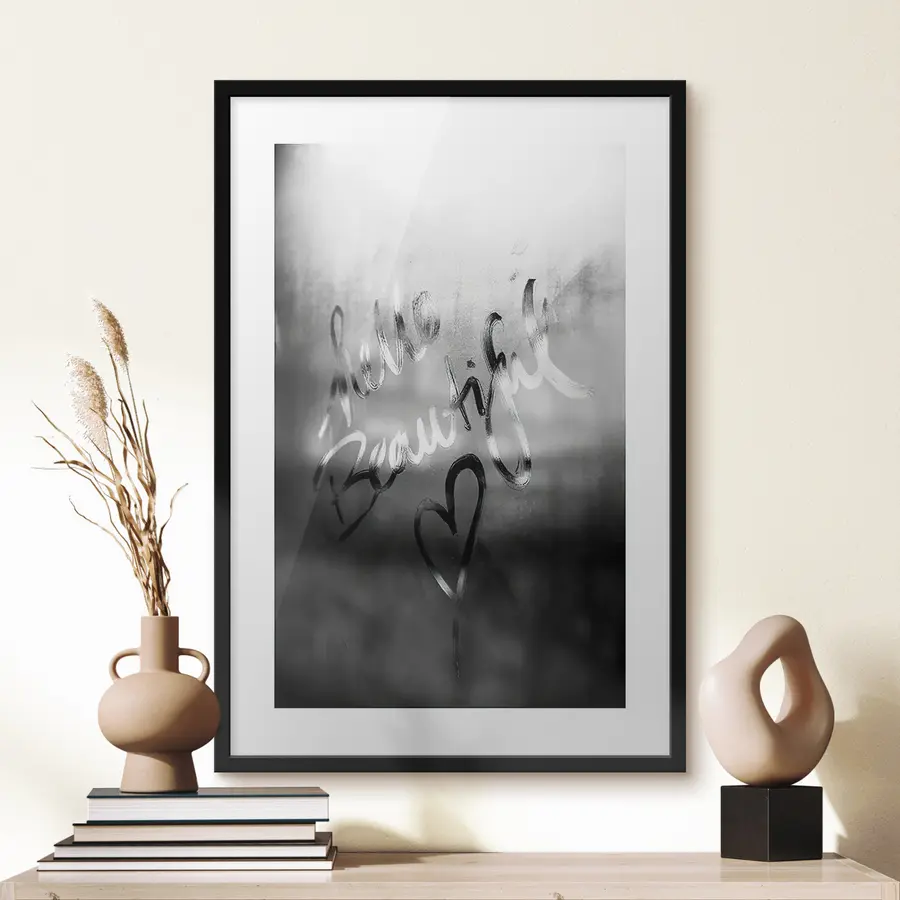 Fototapete Hallo, meine Schöne mit Herz f21487