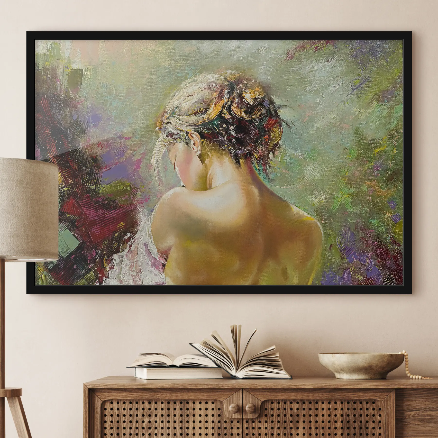 Fototapete Reflektierende Schönheit in sanften Farben f27105