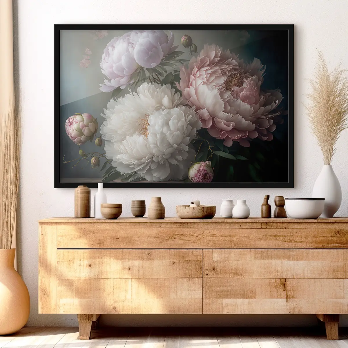 Poster Wunderschöne Blüten in zarten Farbtönen f33097