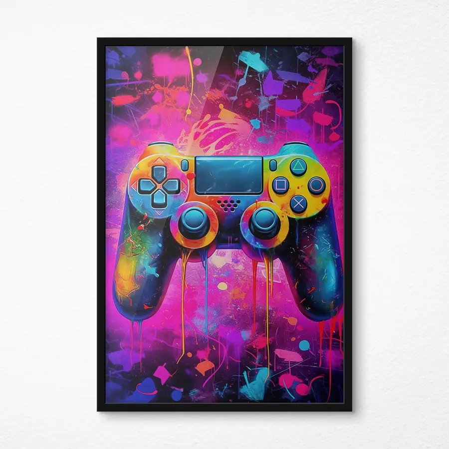 Fototapete Lebendiger Controller in abstrakten Farben f34262