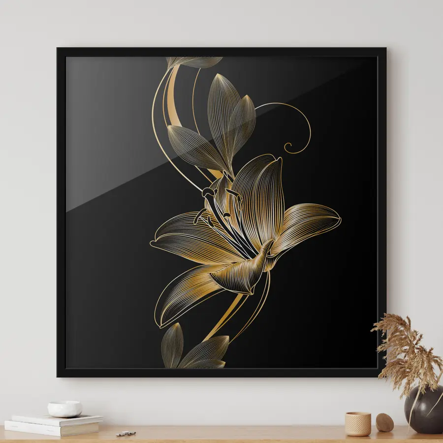 Fototapete Nahtloses Muster mit Lilienblüte f34437