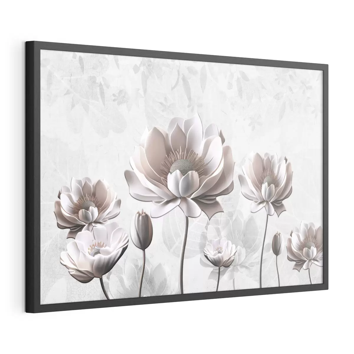 Poster Elegante Blüten vor einem ruhigen Hintergrund f35736