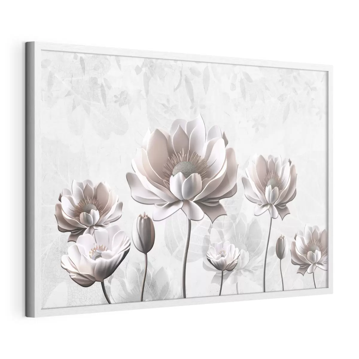 Poster Elegante Blüten vor einem ruhigen Hintergrund f35736