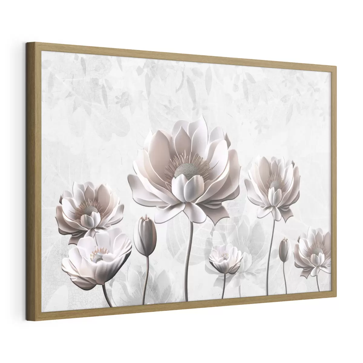 Poster Elegante Blüten vor einem ruhigen Hintergrund f35736