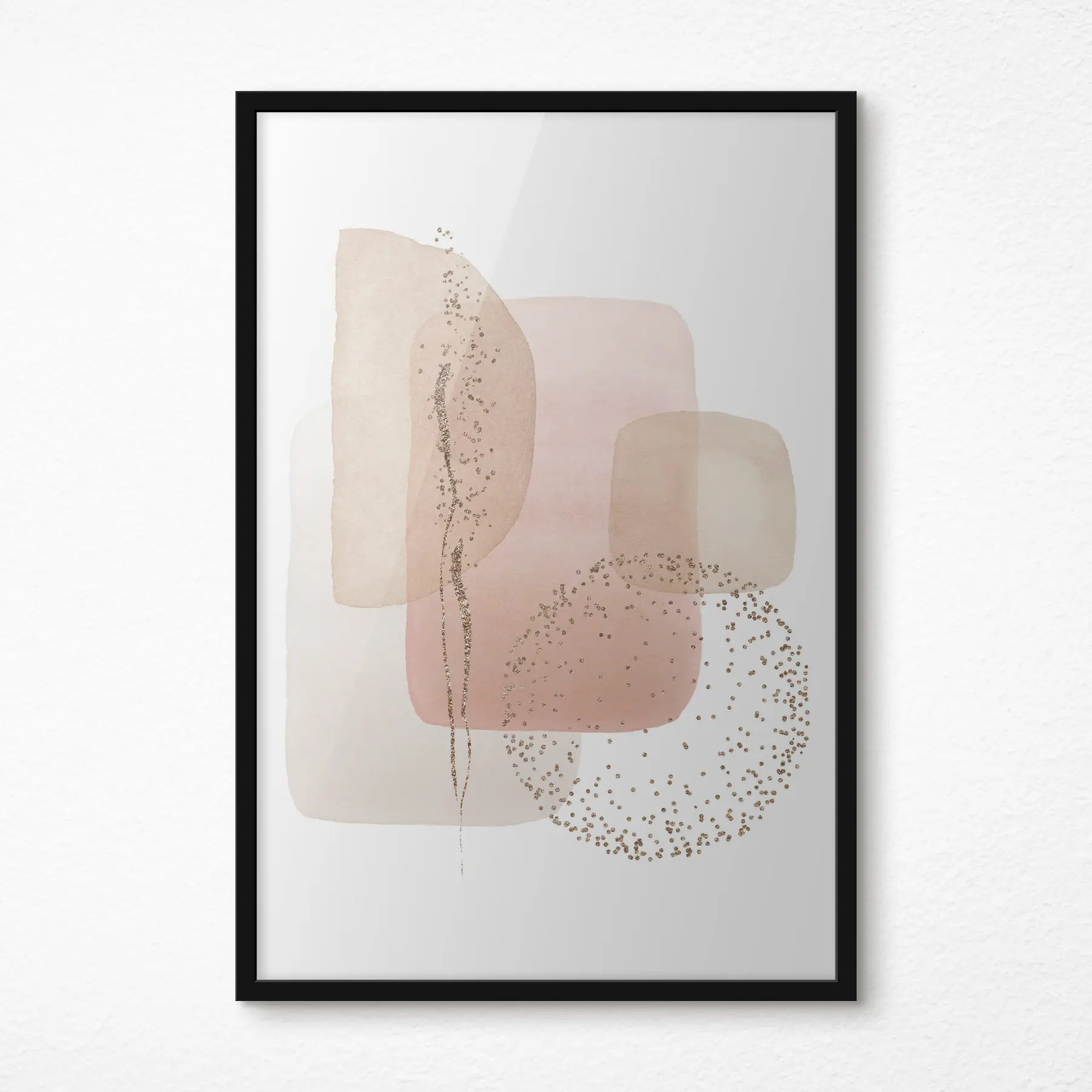 Fototapete Abstrakte Farben und Formen verschmelzen harmonisch miteinander f35959