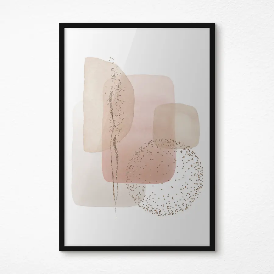 Fototapete Abstrakte Farben und Formen verschmelzen harmonisch miteinander f35959