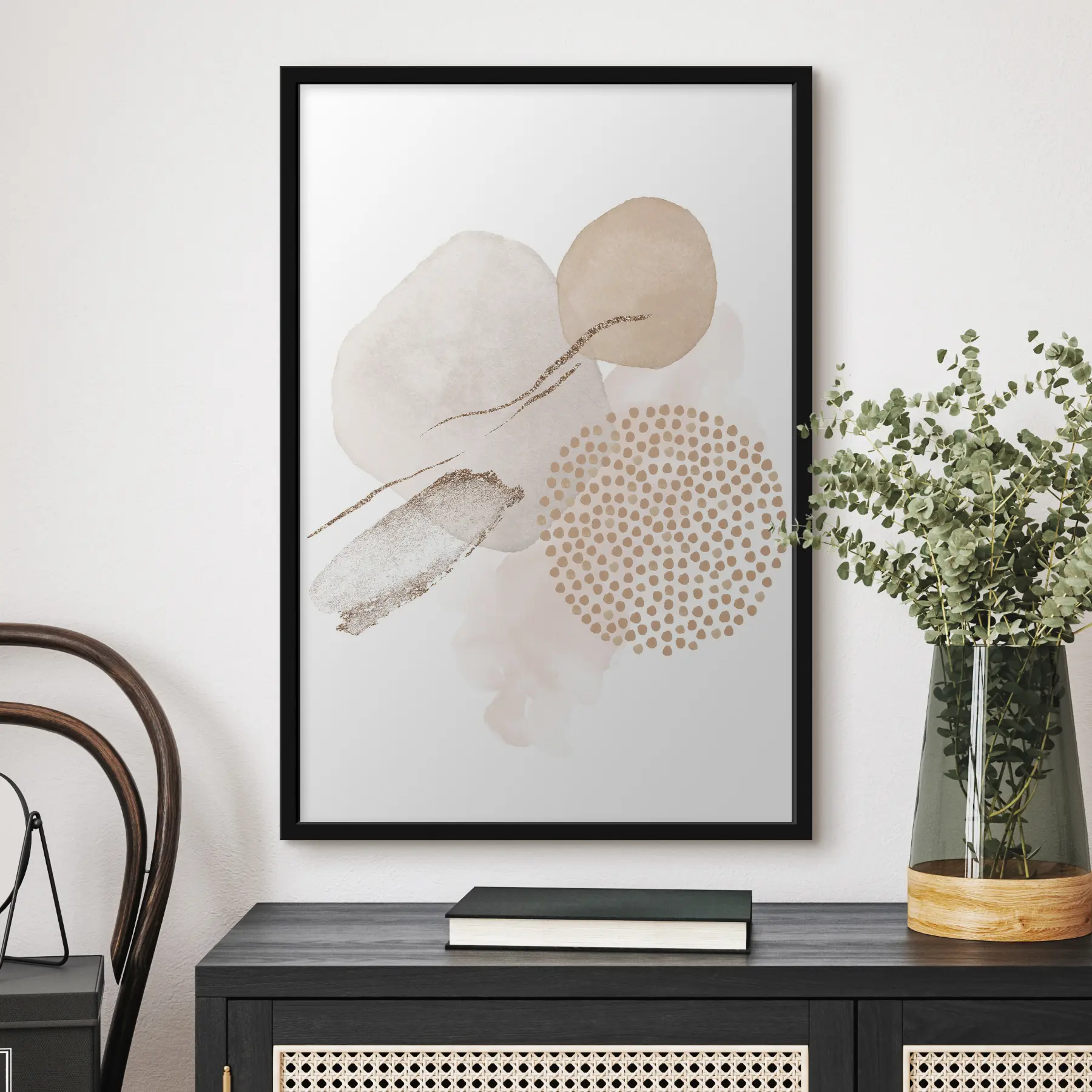 Wandbilder Elegante Formen in sanften Farbtönen f35990