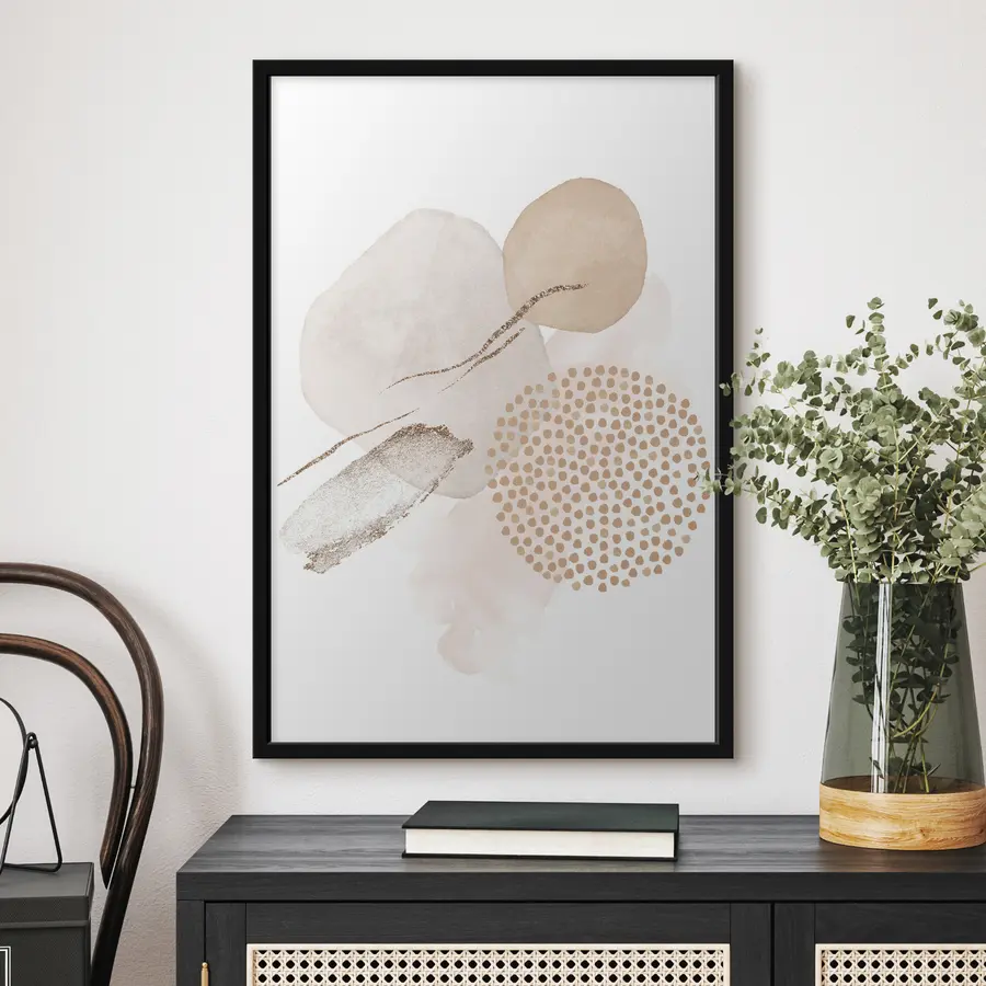 Fototapete Elegante Formen in sanften Farbtönen f35990