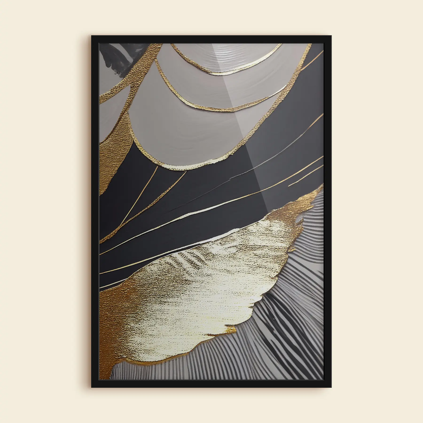 Fototapete Elegante Wellen aus Farbe und Textur f36200