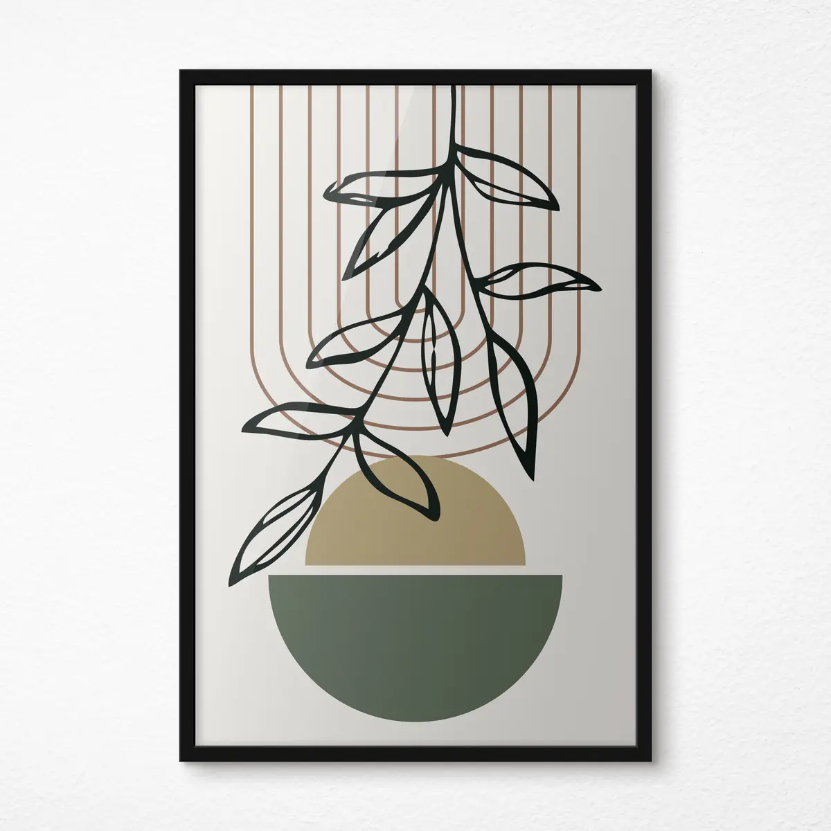 Poster Abstraktes, von der Natur inspiriertes künstlerisches Design f36188