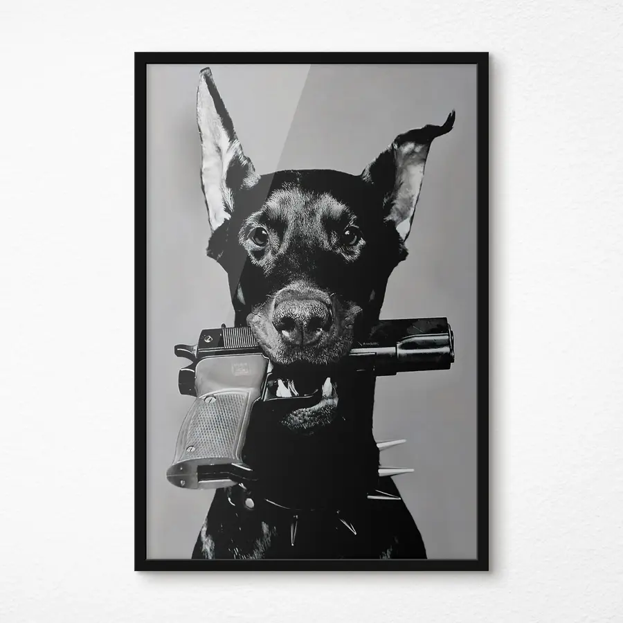 Fototapete Wachhund einsatzbereit f36177