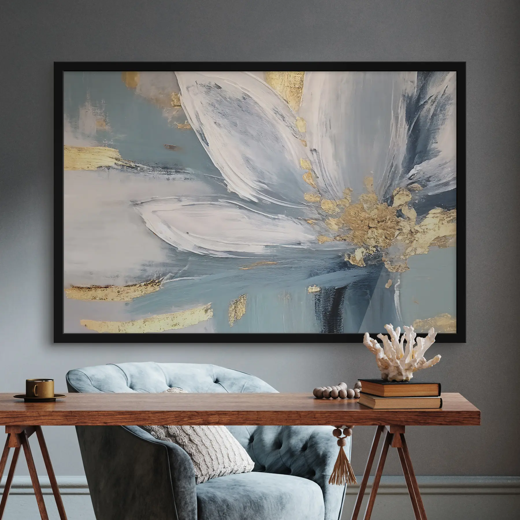 Fototapete Weiche Blütenblätter in ruhigen Farbtönen f36165