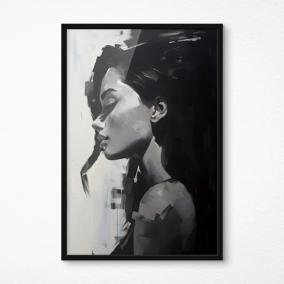 Poster Monochrome Eleganz in der Seitenansicht f36158