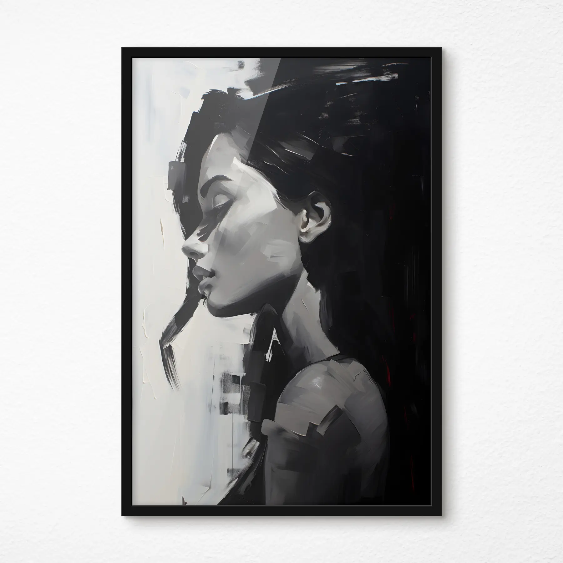 Fototapete Monochrome Eleganz in der Seitenansicht f36158