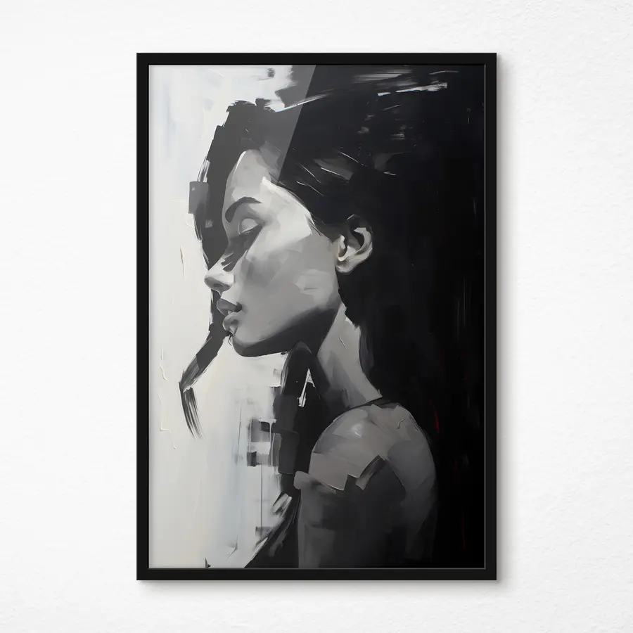 Fototapete Monochrome Eleganz in der Seitenansicht f36158