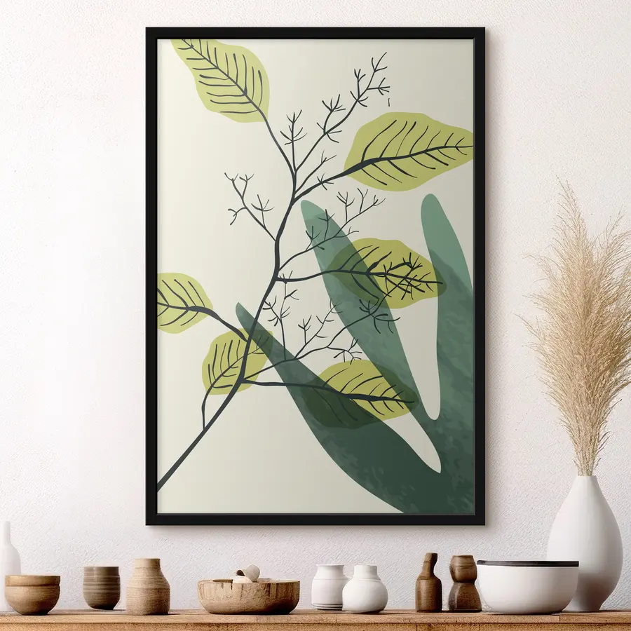 Fototapete Botanische Schönheit in sanften Farbtönen f36134