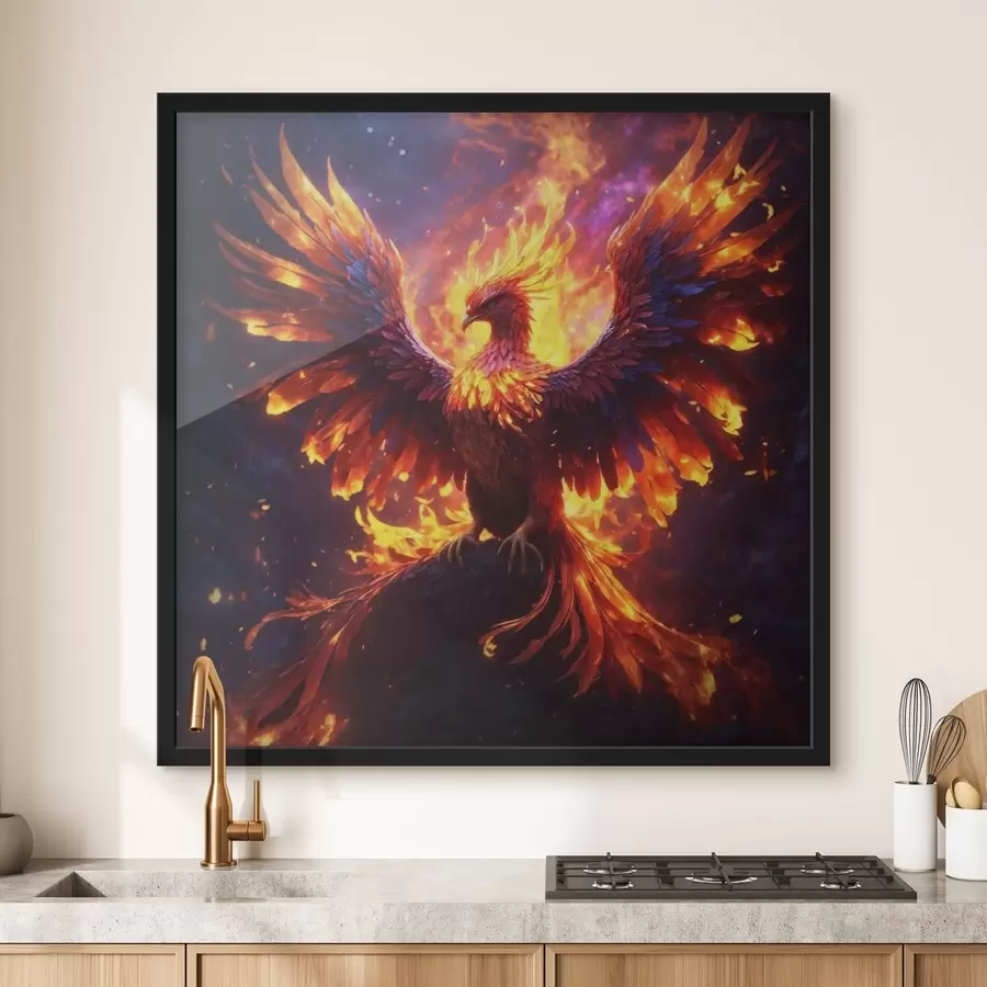 Fototapete Feuervogel f36055